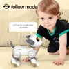 ElectricRC Animaux Drôle RC Robot Électronique Chien Stunt Commande Vocale Programmable Touchsense Musique Chanson Jouets pour Cadeau Pour Enfants 231114