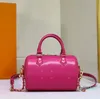 Travesseiro mini corrente rosa designer bolsas crossbody sacola sacos de ombro alça de malha bolsa clássica carta emed pequena flor