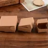 Geschenkwikkeling 9.5*9.5*3.5cm Kraft Paper Cardboard Pakket Doos Geschenkverpakking Soap Jowery Packing Box Candy Boxes