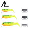 Baits Lures MEREDITH Cannibal 80mm 100mm 125mm Artificial Soft Fishing Wobblers Silicone Shad Worm Bass 231115