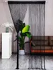 Curtain Straight Door Chinese Circular Ceiling Decoration Encrypted Partition Hanging Tassel