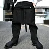Pantaloni da uomo di grandi dimensioni, cavallo basso, allacciatura, cotone Harlan, gamba dritta, primavera ed estate
