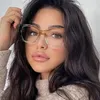 Lunettes de soleil 2023 Cat Eye Anti Blue Light Lunettes Femmes Tendance Clear Dames Lunettes Mode Ordinateur Lunettes Personnalité Lentille