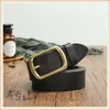 Belts Belt Men's Trendy Jeans Whole Piece Of Pure Cowhide Handmade Retro Leather Copper Buckle Soft Men