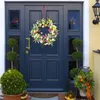 Decorative Flowers Decorations Summer Spring Front Decor Wreath Outdoor/Indoor Wall Porch Party Artificial Plain Christmas For Outside