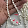 Armband örhängen halsband naturlig pärla 6-7 mm slät runda lösa pärlor för smycken som gör DIY-armband halsband grossist 231115