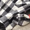 Men's Hoodies Dog Head Fashion Hoodie Men 1:1 Quality Flannel Plaid High Street Sweatshirts Heavy Fabric Vintage Women Streetwear Coat