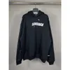 Tasarımcı Hoodie Balencigs Moda Hoodies Hoody Mens Sweaters Yüksek Kalite Paris Edition 23SS Yeni Turtle Crack Baskı Sanat Gözyaşı Deliği Please İki Parçalı Kapüşonlu A