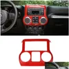 Inne akcesoria wewnętrzne ABS Car Central Dashboard er Trim dla Jeep Wrangler JK 2011- Fabryczne akcesoria wewnętrzne Drop Deliv Dhorz