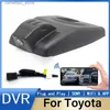 DVR de voiture Nouveau ! Caméra de tableau de bord cachée Plug and play DVR Wifi, enregistreur vidéo pour Toyota RAV4 2018 2019 2020 2021 2022 DashCam HD 1080P Q231115