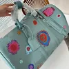 Lüks moda duffle çanta seyahat çantası tasarımcısı bagaj düz renkli büyük kapasiteli taşınabilir bir omuz crossbody çanta