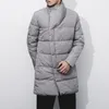 Hommes vers le bas rétro hiver manteau hommes solide Parka mode pardessus vêtements d'extérieur longue coton rembourré veste épaisse taille 5Xl KK3046