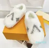 Luxury Lambwool Moccasins Femme Winter Cotton Shoes rhinestone Women Warm Plush Loafers Comfy Curly Sheep Fur