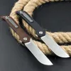 Toppkvalitet Flipper Folding Knife 14C28N Satin Blade G10/Micarta Handle Outdoor Camping Vandring Boll Bearing Fast Open Mapp Knives