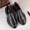 Geklede schoenen Heren Formeel Heren Echt leer Zwart Zakelijk Turkije Sociaal Man Bruiloft Casual Voor ronde neus Luxe man