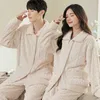 Roupas para casa Senhoras Terry Nightwear Inverno Quente Flanela Mulheres Pijamas Conjuntos Grosso Coral Veludo Manga Longa Lã Pijamas Casa Ternos R231115