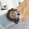 Высококачественный AAA Mens Luxury Designer Watches Автоматические механические движения часы черный резиновый ремешок спортивный стиль233A