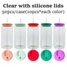 Replacement Silicone For Lids Glass Lid Sealing 16oz Acrylic Can Material Spill Splash Proof Resistant Cover Pp Straight Cup GG1108 Bqmbc