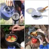 Camp Kitchen Camping Cookware Set Outdoor Pot CuptableWare Kit Cooking Water Kettle Pan Travel Cotesty Tallics Handing Picnic Equipment 231114