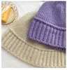 Wool Knit Buket Hat Soft Warm Fisherman Beanie Cap Slouchy Winter Crochet Knitted Skull for Women Autumn 230920