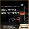 Tatueringsmaskin raket tatuering penna professionell tatuering maskinpistol roterande permanent makeup maskin patron mikroblåsande tatueringsverktyg utrustning 231115