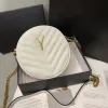 borsa di design di lusso rotonda Borse da donna in vera pelle borsa a tracolla con catena dorata borse di lusso borse presbiopia borsa casual moda