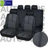 2023 Upgrade Universal Breathable Polyester Oxford Jacquard Stitching Car Seat Covers Set Cushion Protector Accessories