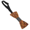 Bow Ties Tie Bowtie For Men Groom Bachelor Party Tuxedo Wood Wooden Men's Bridegroom Mens