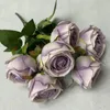 Decorative Flowers Artificial Plants Seven Imperial Concubine Rose Bouquets Home Garden Decorate