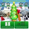 Decorative Objects Figurines MICOCAH 7 FT Inflatable Christmas Tree with Santa Claus Outdoor Decorations 231115