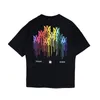 Camiseta para hombre Mujer Camisetas Diseñador Chándal Hombres Manga corta Marca de moda Streetwear Camiseta Algodón Arco iris Camisetas de lujo Ropa Tamaño S-XL