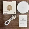 10W 15W Wireless Charger USB QC 3.0 Type-C Round Pad för iPhone 15 14 13 12 Pro Max 11 Qi Fast Charging Station för Samsung Note 20 S21 S22 S23 Ultra in Retail Box Ny