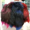 10Pcs/lot- 40cm/16" Real Genuine Fox Fur Tail Keychain Cosplay Toy Keyring Bag Purse Pendant Tassels