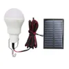 Trädgårdsdekorationer Anblub Portable LED Solar Lamp Laddad Energy Light Panel Powered Emergency Bulb för utomhuscampingtältfiske 230414
