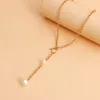 Anhänger Halsketten Trendy Dicke Kette Perlen Halskette Für Frauen Mode Geometrische OT Schnalle Ketten Choker Kragen Schmuck Goth Kpop Geschenk