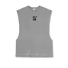 Heren tanktops zomer sport fitness mouwloos t-shirt bodybuilding quick drogend vest heren trainingspak loopbaan baan en veld gaas