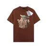 Tasarımcı Erkek Tişörtleri Kadın Moda Kısa Kollu Üstler Giyim Marka Yuvarlak Boyun Çabar Çıngırak Yaz Gevşek Mektup Baskı Pamuk Tee Luxurys Boyut XS-XL-20