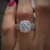 Solitaire Ring Caoshi Bright Cubic Zirconia Wedding Ring Women's Fashion Ring Accessories Gorgeous Women's Engagement Ceremony Jewelry Wholesale 231115