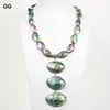 Collane a ciondolo jk 20 "collana di guscio di paua abalone