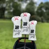 Andra golfprodukter Fashion Golf Club #1 #3 #5 Wood Headcovers Driver Fairway Woods Cover PU Leather Head Covers 231114