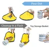Förvaringsväskor Hållbar hopfällbar leksakspåse Baby Barn Play Mat Cleanup Organizer Building Blocks Toys Container Pouch Home Rag Doll Packing