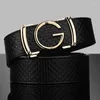 Ceintures Balck Automatique Sans Dent Alliage Boucle Hommes Ceinture En Cuir Véritable G Créateur De Mode Pleine Grain Casual Ceinture Homme