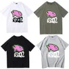 DSQ2 DSQICON2 2023メンズプリントシャツTシャツブランドブランドシンプルなストリート半袖のカジュアルクラシックファッションパーソナリティトレンド