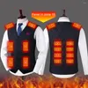 Hunting Jackets Men Winter Smart Heated Vest USB Electric Heating Women Jacket Outdoor Travel Thermal Warm