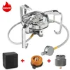 Stoves Camping Gas Stove 9800W Cookware Portable Windproof Furnace Picnic Tourist Barbecue Tourism Outdoor Supplies 231114