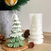 Świece świąteczne ozdoby silikonowe świeca pleśń DIY Tree rzemiosła Myliczne plasterki