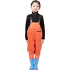 Boots Fishing Chest Waders with for Kids Outdoor Activities Girls Boys PVC Rain PantsWaterproof Bootfoot Max Foot 22cm865in 231115