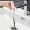 Nieuwe pijpbaggerborstel Badkamer Haar Riool Gootsteen Reinigingsborstel Afvoerreiniger Flexibele reiniger Klomp Plug Gat Remover Tool