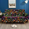 Halloween Kürbisdruck Couch Deckel weiche dehnbare Sofa Slipcover Polyester Waschbaren Möbelschutz für Wohnzimmer Schlafzimmer