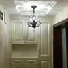 Estilo industrial do vintage vela lustres de cristal casa pingente pendurado iluminação sala estar jantar loft foyer lâmpadas teto